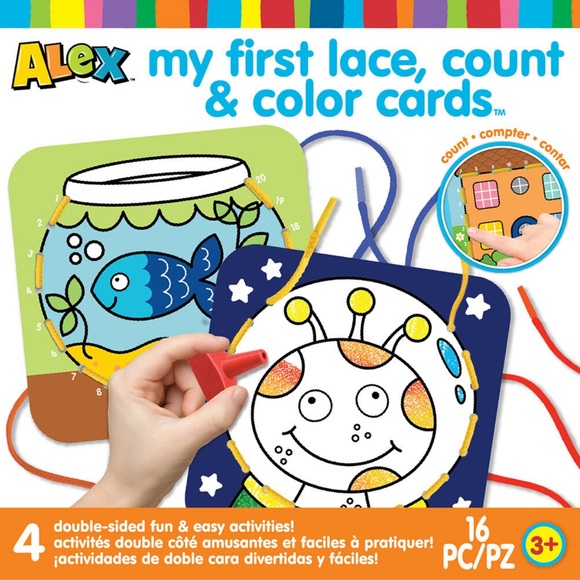My First Lace, Count & Color Cards - Multicolor - Picture 3 of 11